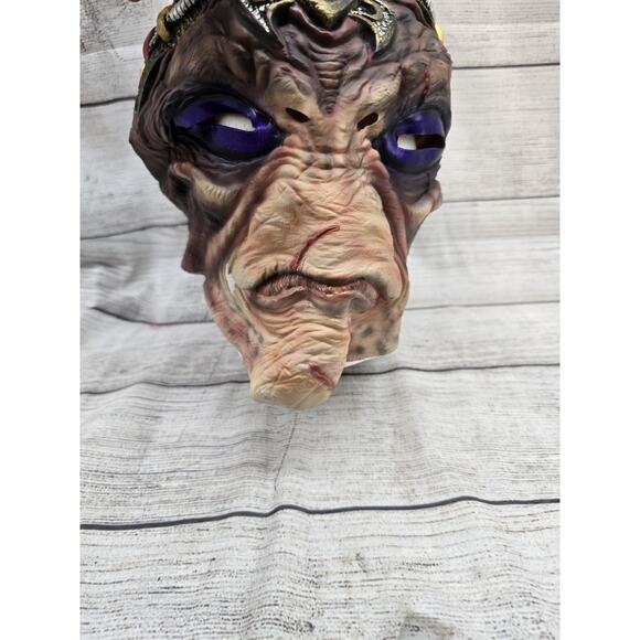 Mask Illusions Alien Commander Latex Mask 2000 Halloween Made In Mexico RARE Wow - Picture 7 of 10